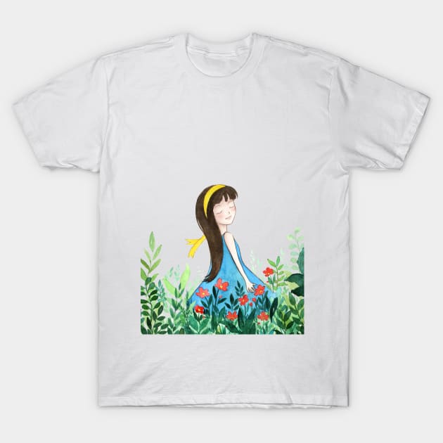 Through The Garden T-Shirt by jayennecuaart